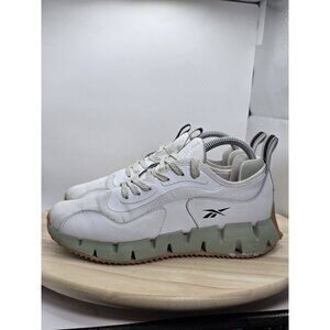 Reebok Zig Dynamica 28Y001 Athletic Sneakers Shoes Size 8 Womens White/Olive
